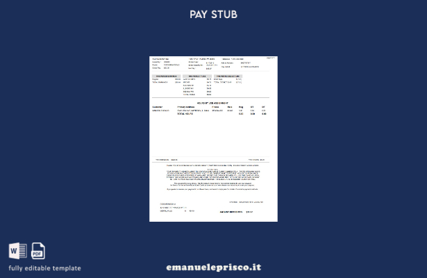 modello di busta paga Peopleready in stile verificato